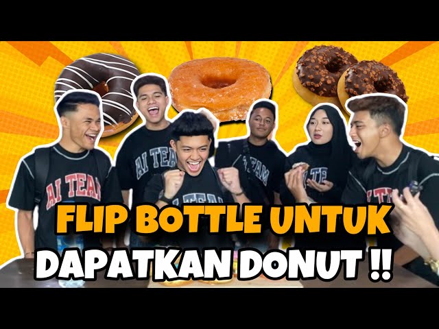 CHALLENGE FLIP BOTTLE DAPAT MAKANAN,AI TEAM BEREBUT class=