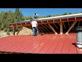 Installing Plywood and Drying In Our Timber Framed Shop