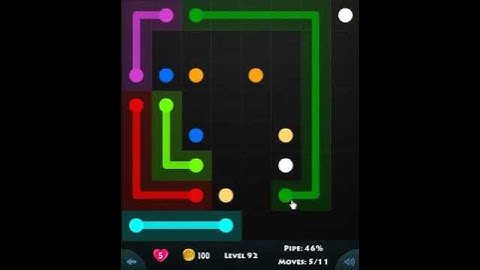 flow game facebook - basic pack level 92 Connect the dots