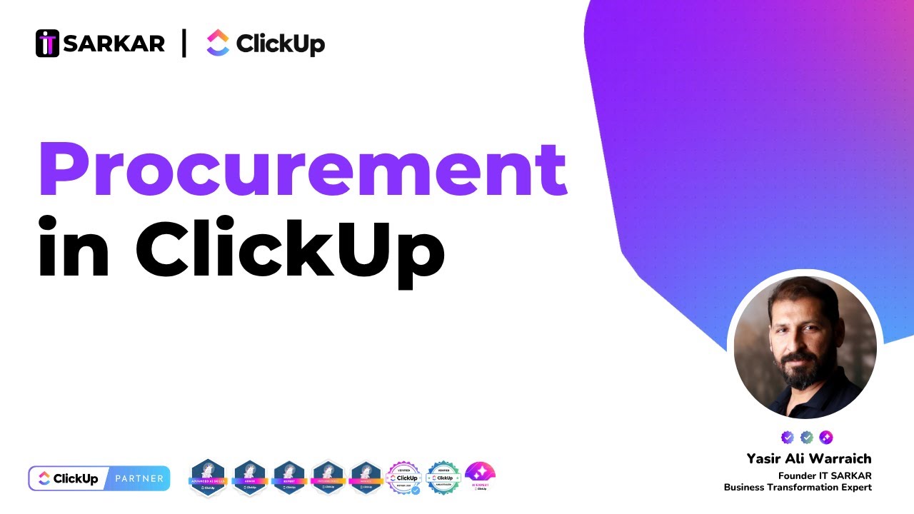Procurement Department Centralization & Automation in ClickUp