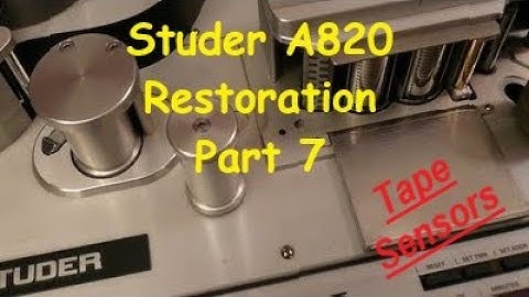 Studer A820 2" Multitrack Restoration - Part 7