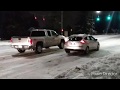 Estos Carros no soy buenos para manejar en  la nieve ,Tacoma, Wa