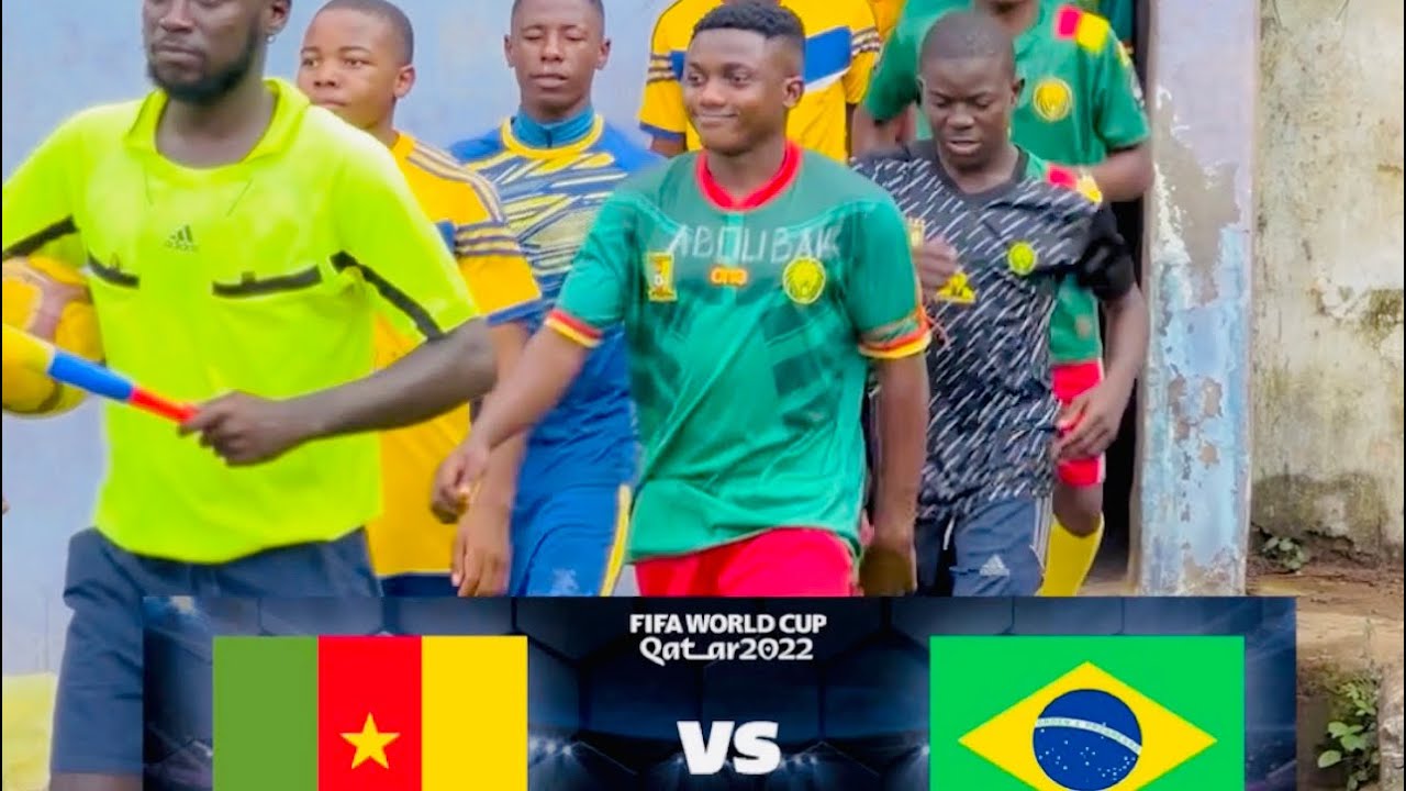Cameroun 🇨🇲 vs 🇧🇷 Brazil (match des comédiens )😂😂 4-3 = 10 🔥