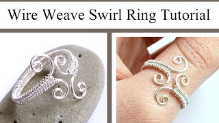 Wire Weaving Jewelry Tutorial : Adjustable Swirl Ring : Wire Wrapped