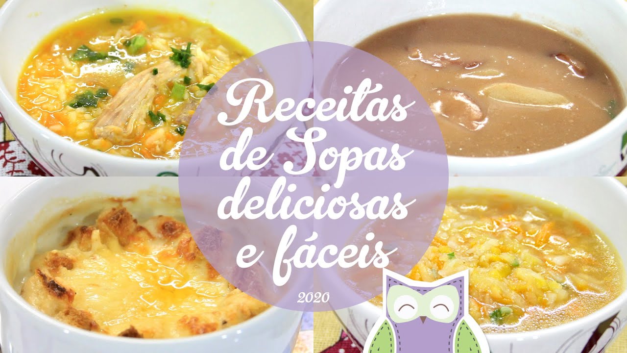RECEITAS DE SOPAS - Receitas da Mãe Coruja - YouTube