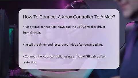 How To Connect A Xbox Controller To A Mac? - Video Gamers Vault