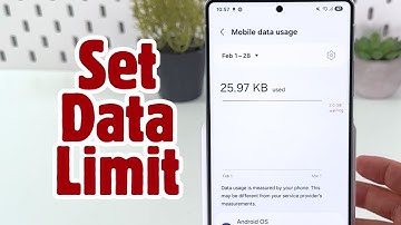 How to Set a Mobile Data Limit on Your Samsung Galaxy S25 Ultra - Step-by-Step Tutorial