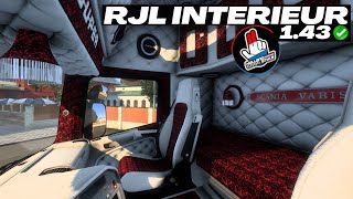 [ ETS2 V1.43 ] SCANIA RJL ADDON WHITE HOLLAND INTERIOR 1.1  | EuroTruckSimulator2