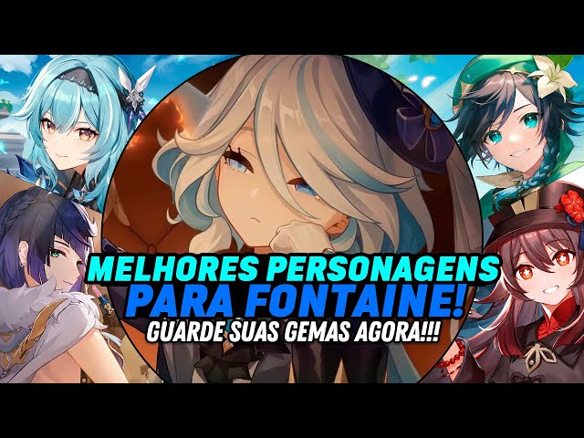 Mostrando artes de 10 personagens de Fontaine ao mesmo tempo em Genshin  Impact