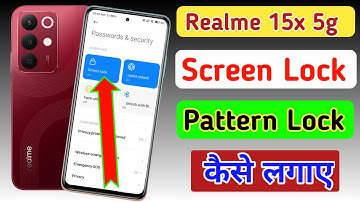 Realme 15x 5g screen lock setting | Realme 15x 5g me pattern lock kaise lagaye | Realme 15X