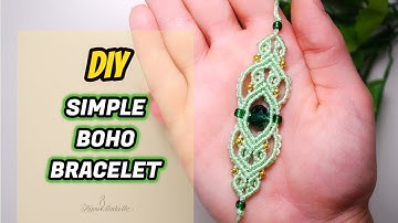 Simple Boho Macrame Bracelet: DIY Tutorial for Beginners