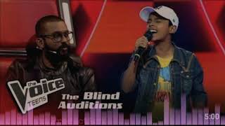 Sathija Newan _ Prathihari (ප්‍රාතිහාරි) _ Blind Auditions _The Voice Teens Sri _Lanka