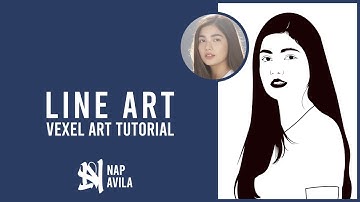 Vexel Art [photoshop tutorial] Step 1. Line Art
