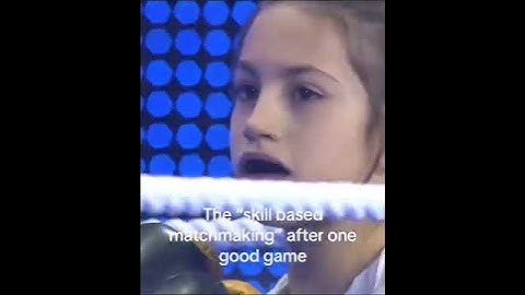 The "skill based matchmaking" after one good game #meme