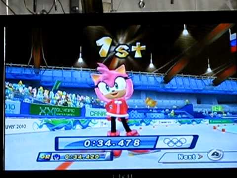 Mario and Sonic at the Olympic Games Event: Speed Skating 500m