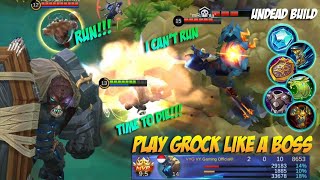 Grave Guardian Grock Unkillable Build And Gameplay Mvp - Mobile Legends Patch 2.12