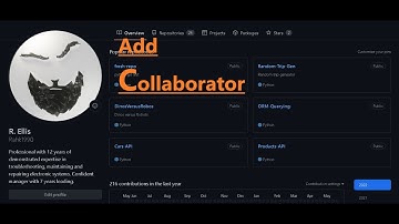 Add a collaborator in GitHub