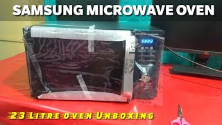 Samsung 23 L Solo Microwave Oven (MS23F301TAK/TL, Black) UNBOXING hindi zohebmodi