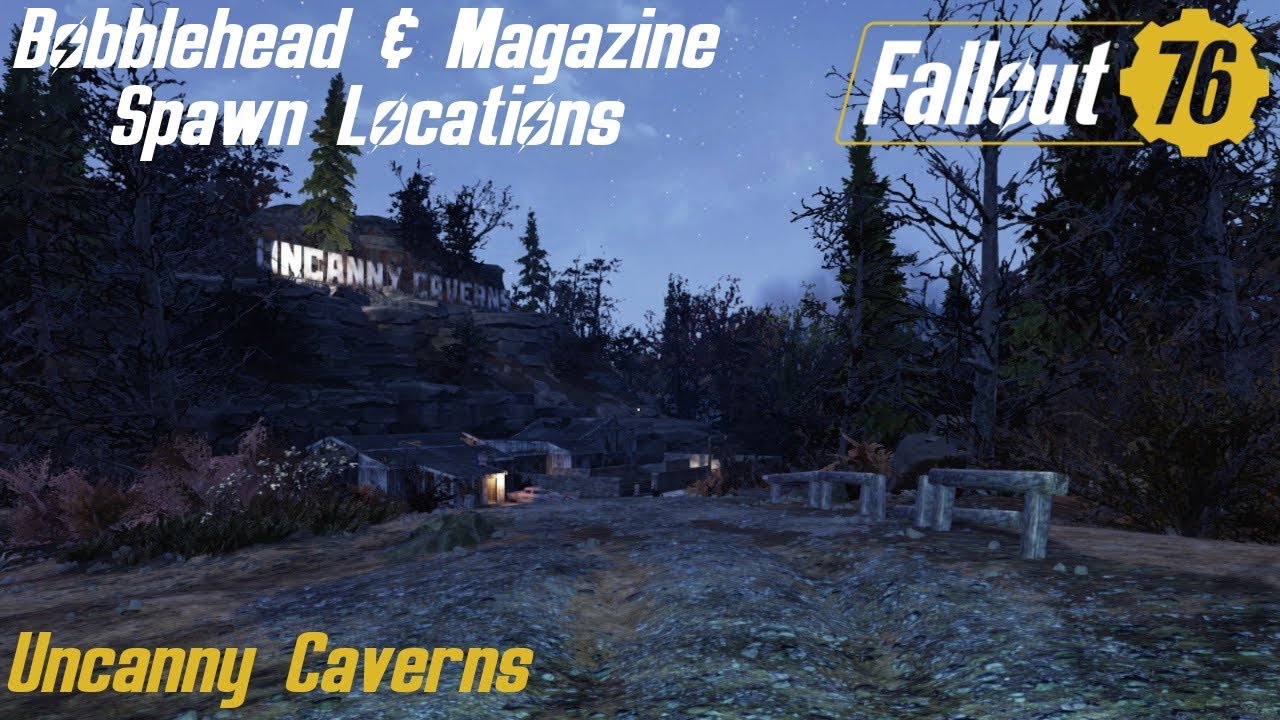 Fallout 76 Bobblehead & Magazine Spawn Locations Uncanny Caverns