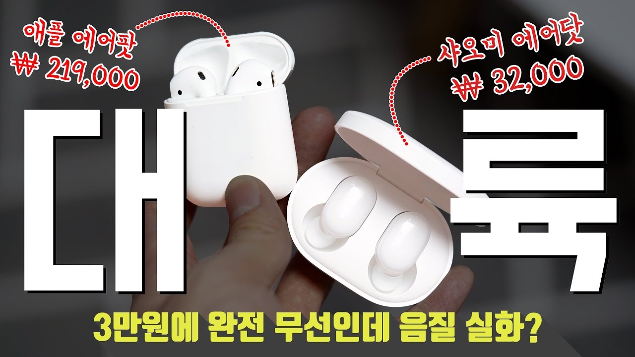 [4K] 드디어 샤오미도 에어팟을? 3만원대 완전 무선 이어폰 샤오미 에어닷 2주 사용기!(Xiaomi Airdots)