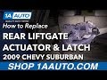 How to Replace Rear Lift Gate Actuator and latch 2007-14 Chevrolet Suburban