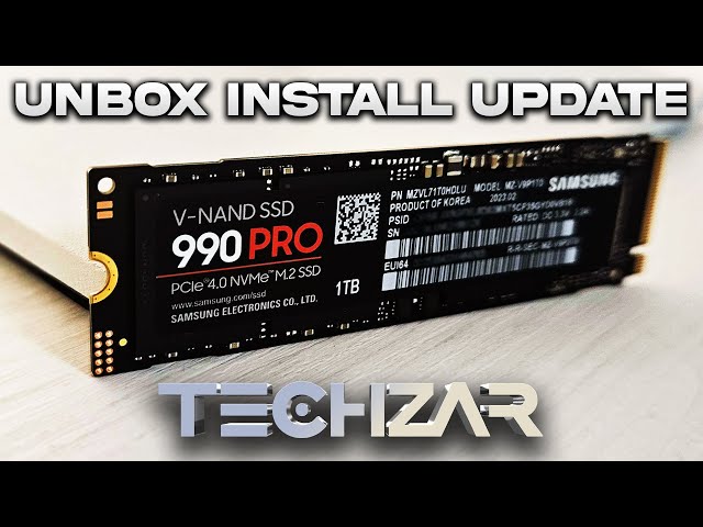 Samsung 990 PRO Unboxing Installation & Firmware Update 