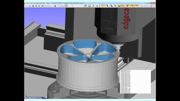Edgecam 5 Axis wheel machining