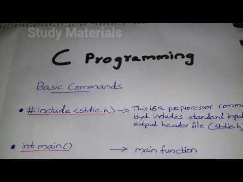 Basics of c programming | Tutorial for all beginners of c programming | Lecture for c programming