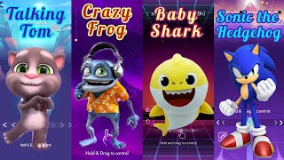 Talking Tom - Tiles Hop | Crazy Frog - Beat Jumper | Baby Shark - smash Color | Sonic - Beat Shot screenshot 1