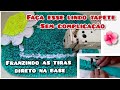 DIY-Tapete de retalhos(Costurando as tiras direto na base)