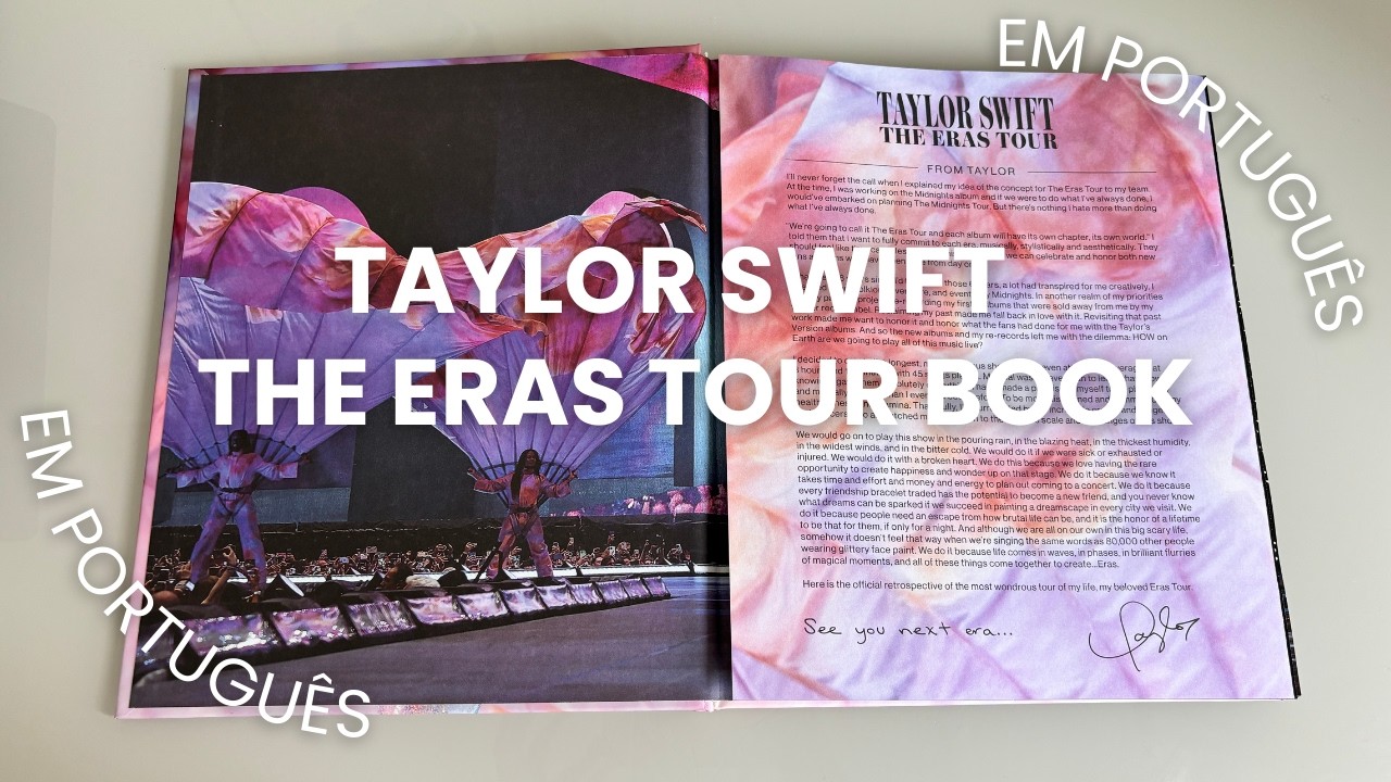 o livro por dentro The Eras Tour Book - livro da Taylor Swift