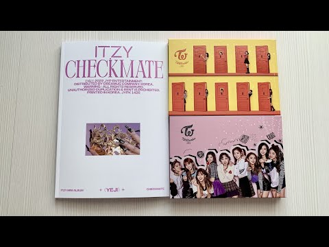 Распаковка альбома ITZY, TWICE / Unboxing album ITZY CHECKMATE (Standard)/TWICE TWICEcoaster lane 2