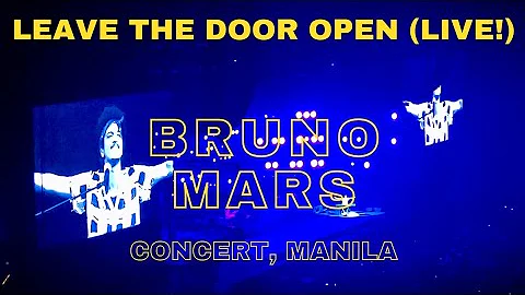 Leave The Door Open (LIVE in Manila) ♕ Bruno Mars Concert  2023