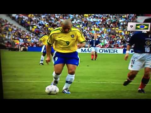 Ronaldo 9 Fifa World Cup 1998 Brazil Highlights Brazil 2nd Place Runner Up 