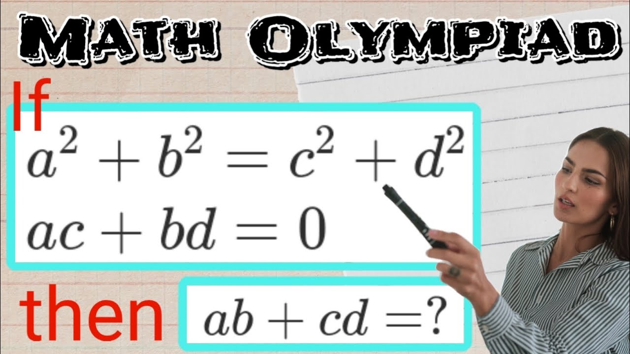 A Nice Algebra Math Olympiad Problem|You Should Learn This Trick ...