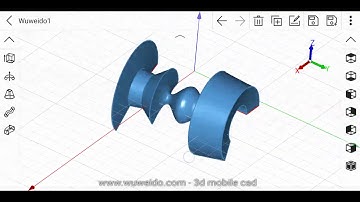 Revolve feature | Wuweido 3d mobile cad