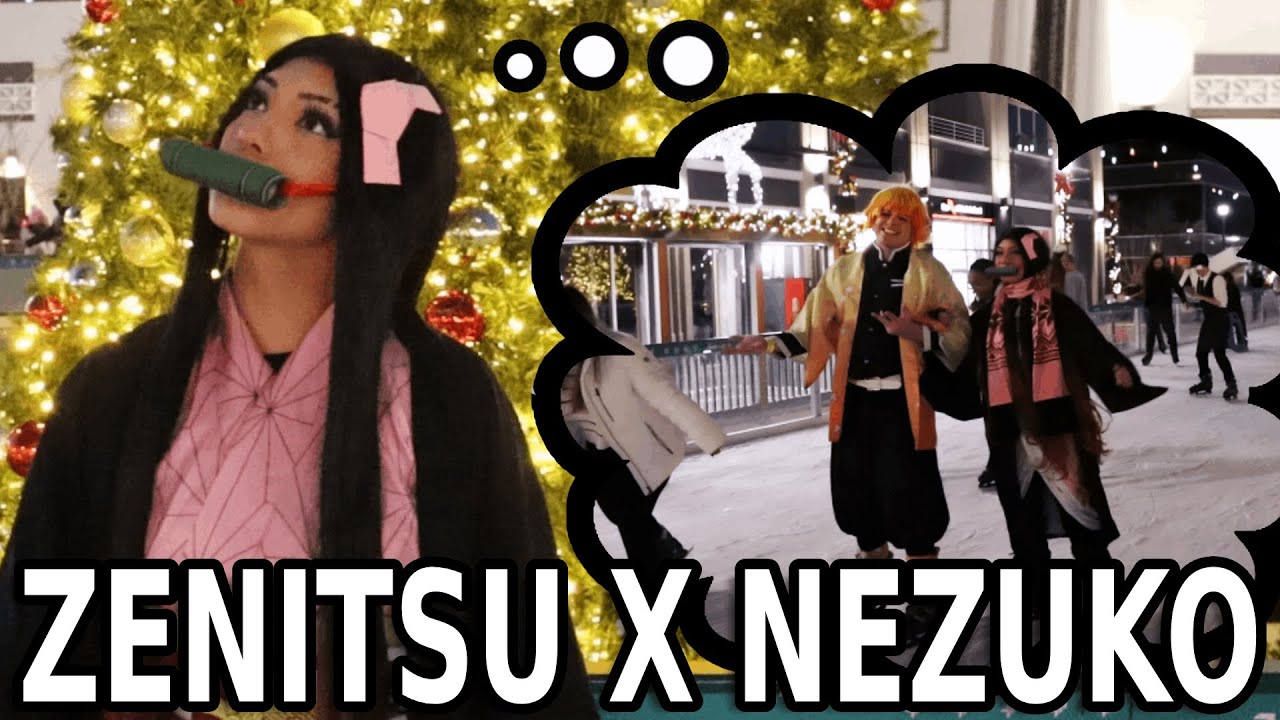 Zenitsu and Nezuko go on a DATE?? ~ (Demon Slayer Ice Skating Funny Moments)