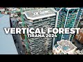 Pylli vertikal  vertical forest  5k drone tirana 2024