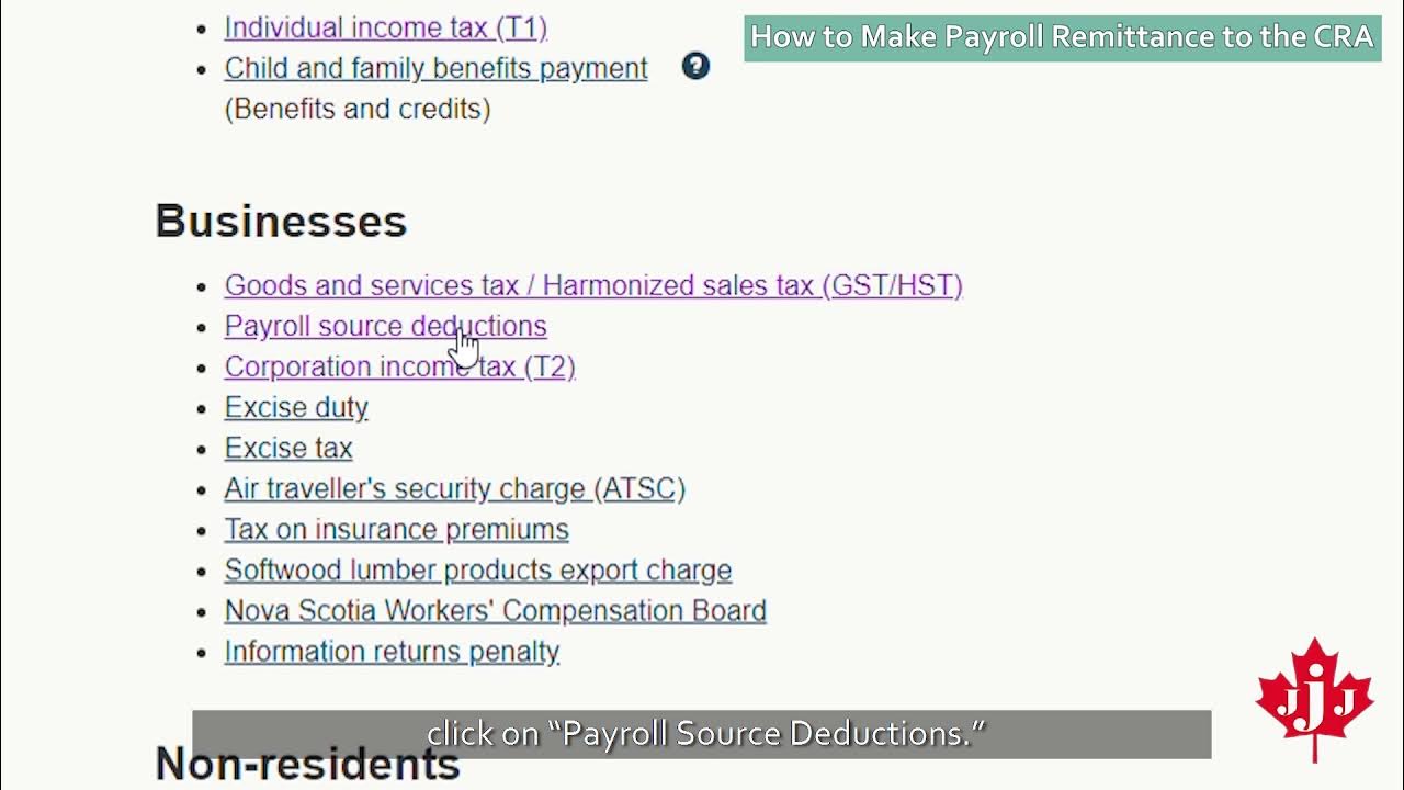 Ep04 how to make payroll remittance on cra website youtube