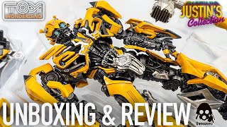 Transformers The Last Knight Bumblebee Threezero DLX Diecast Unboxing & Review