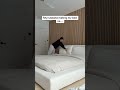 My bed vs his little bed 🥹 #abbieherbert #shorts