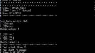 [Python] pyRPG - Targeting Enemy