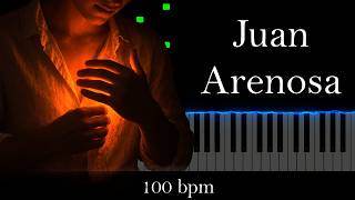 100 bpm - Juan Arenosa (Visual Piano Tutorial/Best Version)
