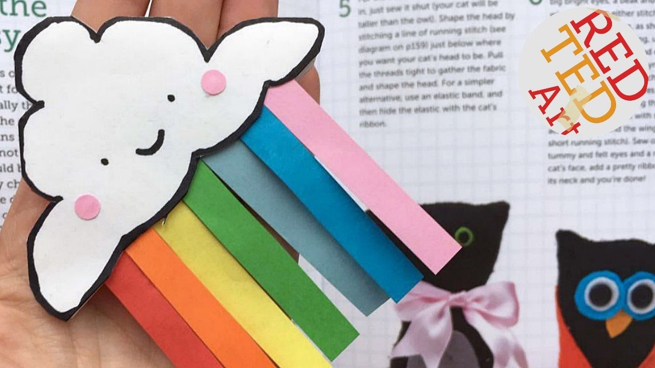 Easy Rainbow DIY Bookmark with Tassel - Angie Holden The Country Chic  Cottage