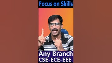 Any Branch EEE-ECE-CSE- Just Focus on Skills | Journey wih Joga Rao| Short-1 |