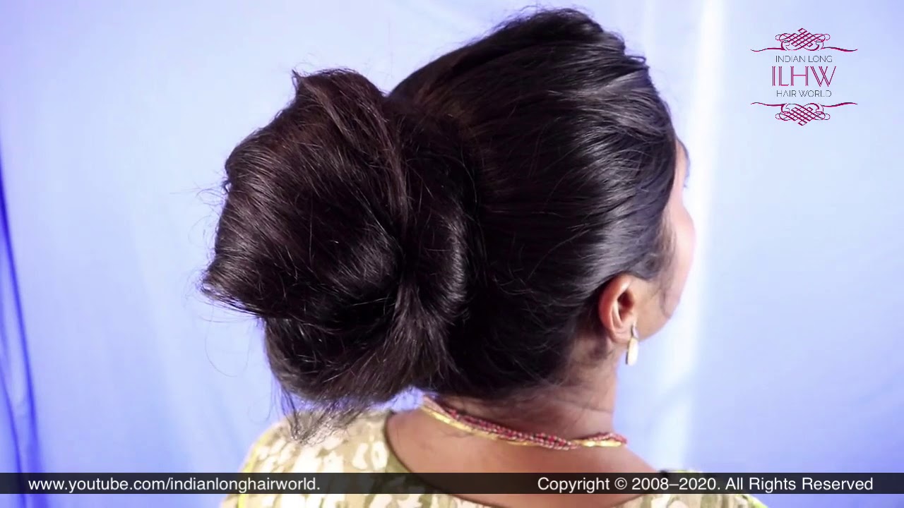 No Hair Tie Bun For Long Hair DIY Quick No Hair Tie Bun Hairstyle