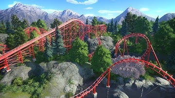 PLANET COASTER - Arrow Dynamics Custom Looping Coaster - HYPER REALISTIC POV 60FPS video