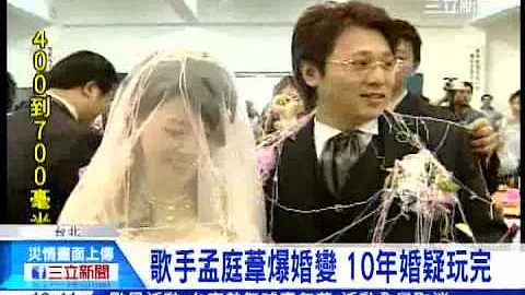 歌手孟庭苇爆婚变　10年婚疑玩完│三立新闻台 - 天天要闻