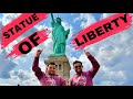 Statue of liberty  khajur bhai vlogs  jigli and khajur  usa  nitin jani  new york  khajur bhai