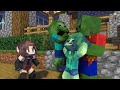 Minecraft, Bad Father Zombie + Baby Friendly Werewolf - Sad Story Monster School Animation